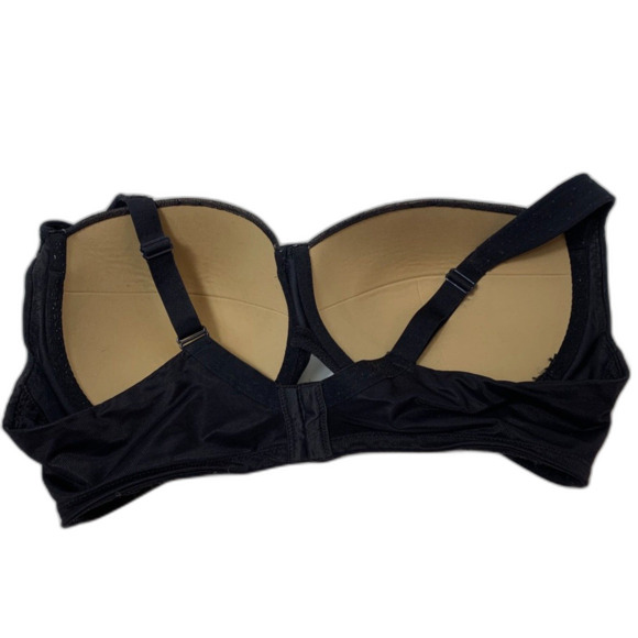 Soma Stunning Support Black Lace Full Coverage Underwire Bra 40DD - Picture 5 of 8